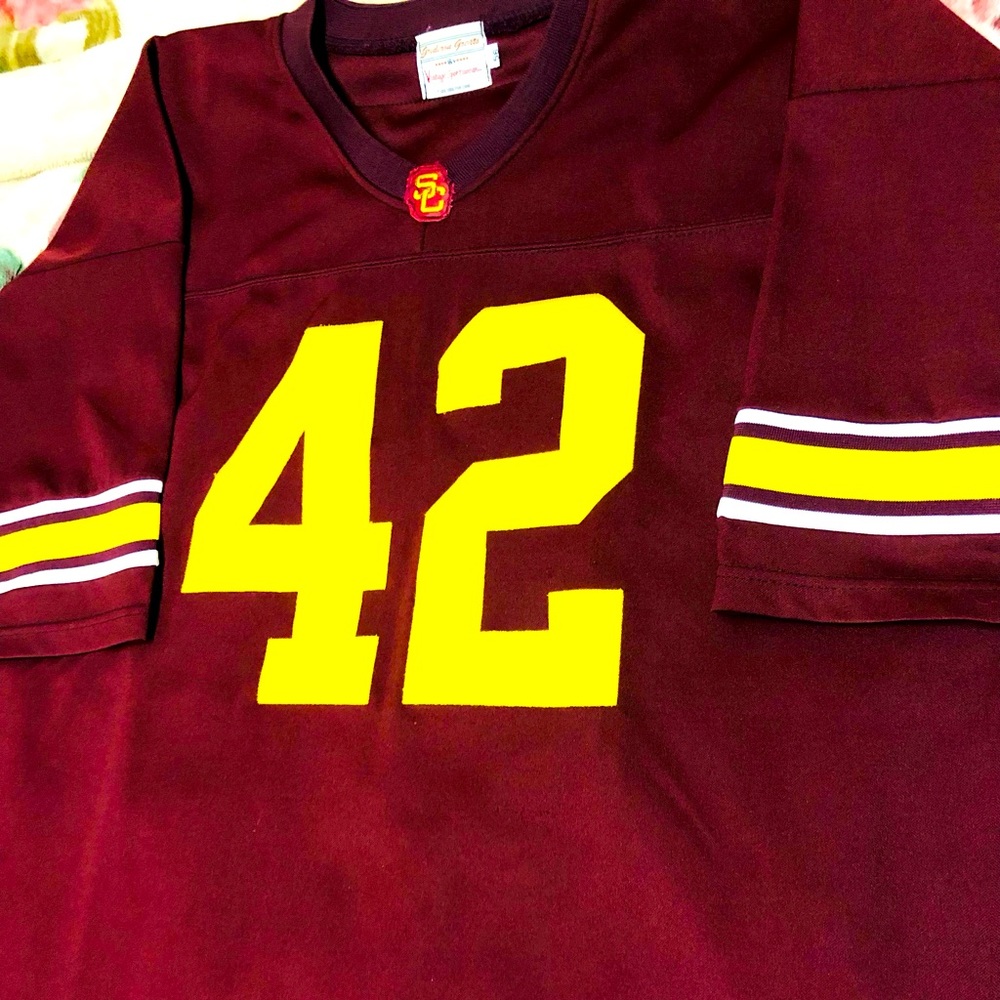 Vintage Sportswear Ronnie Lott USC #42 Football Jersey (Size 56) Gridiron Greats